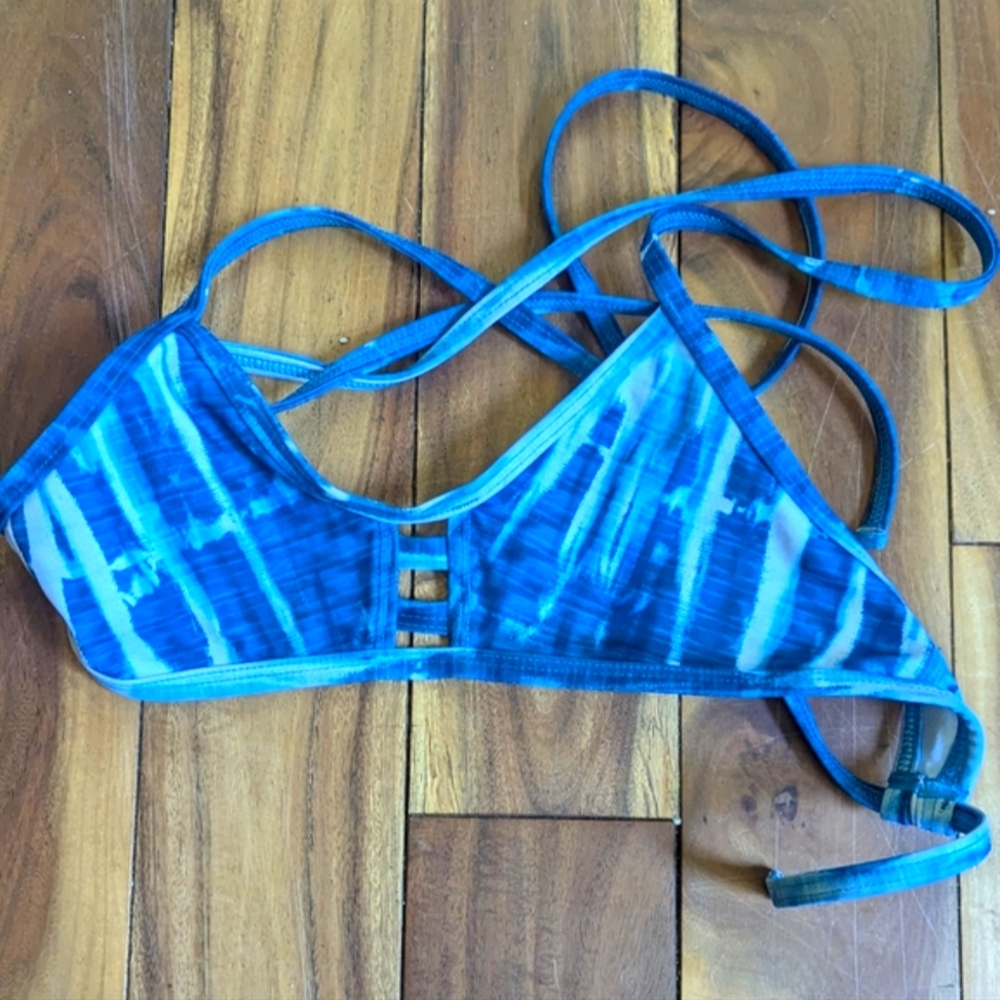 Jolyn Blue Bikini Top